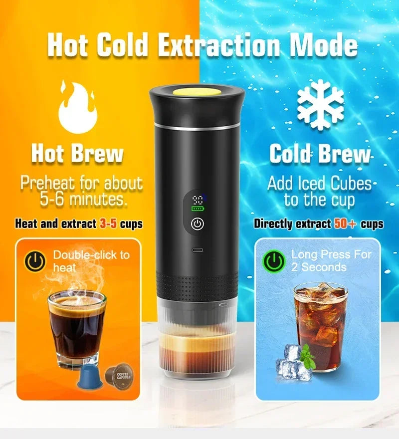 DENOKIN Portable 3-in-1 Espresso Maker