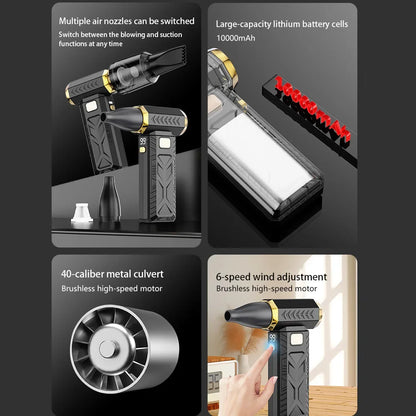 Portable Rechargeable Turbo Fan