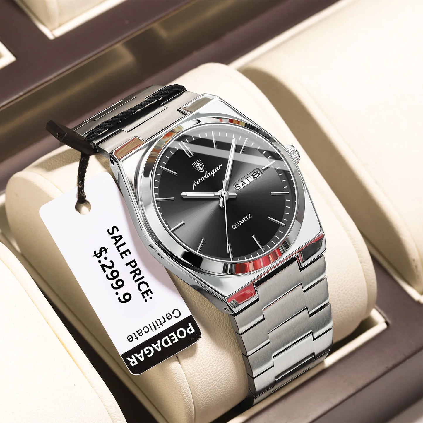 POEDAGAR Luxury Men’s Quartz Watch