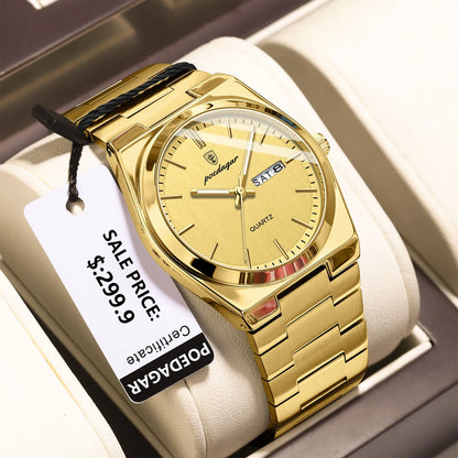 POEDAGAR Luxury Men’s Quartz Watch
