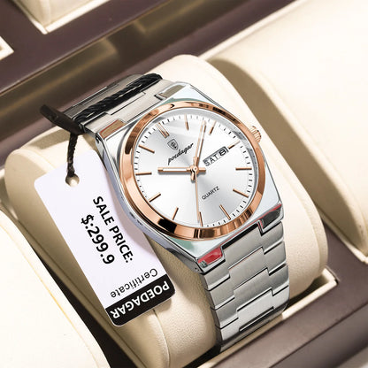 POEDAGAR Luxury Men’s Quartz Watch