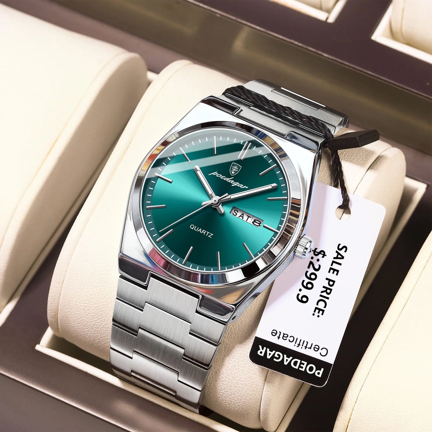 POEDAGAR Luxury Men’s Quartz Watch