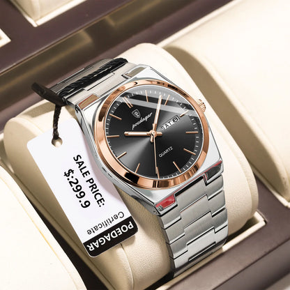 POEDAGAR Luxury Men’s Quartz Watch