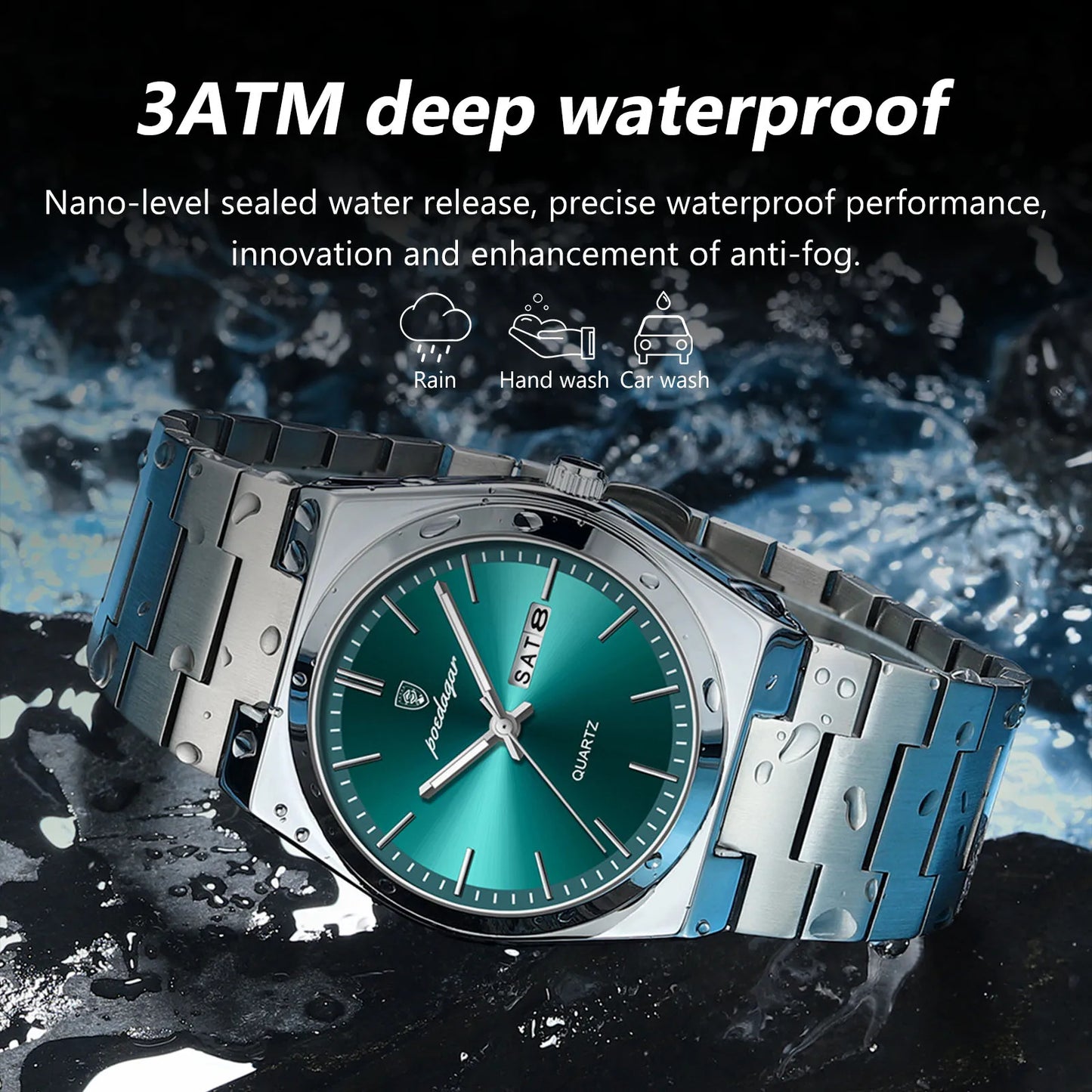 POEDAGAR Luxury Men’s Quartz Watch